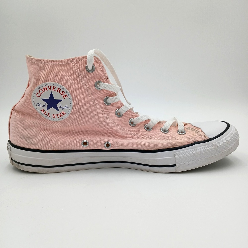 Converse All Star Chuck Taylor High‎ Top Sneakers White Pink Unisex Size M12-W14